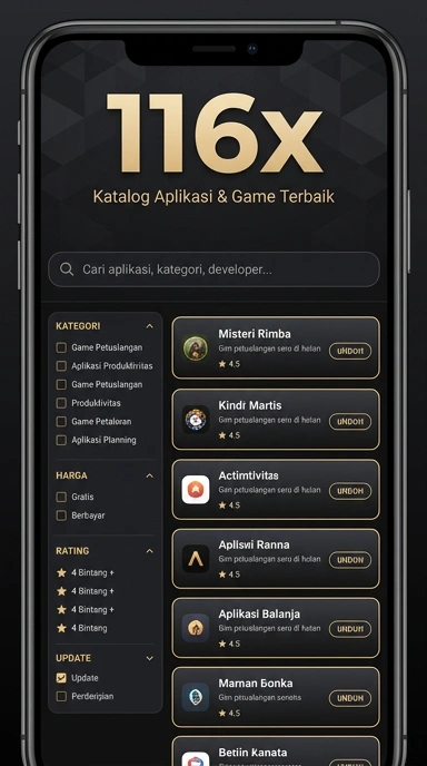 116x - Pusat Akses Aplikasi Populer dan Kanal Uji