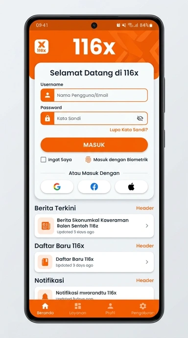 Panduan Masuk Akun 116x untuk Pengguna Android