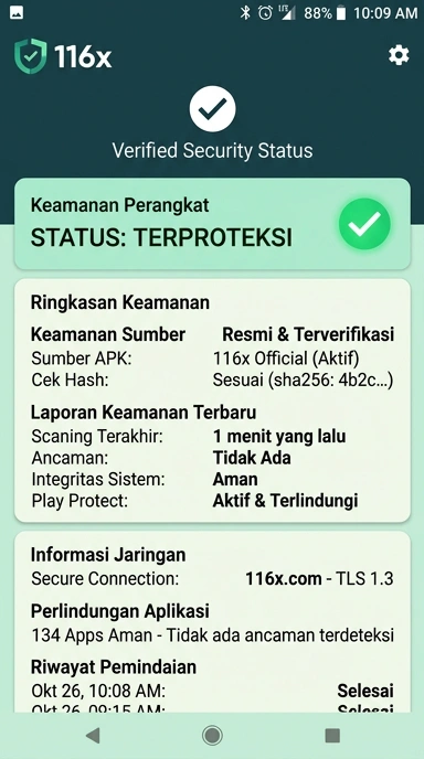 Kanal Resmi 116x untuk Pengguna Android Indonesia