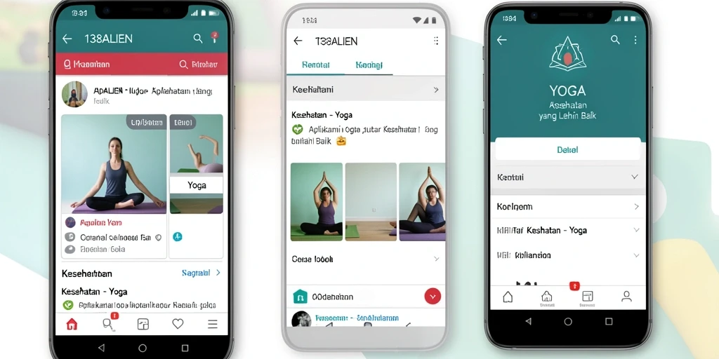 Tampilan antarmuka aplikasi Yoga 138ALIEN yang intuitif dan menarik.