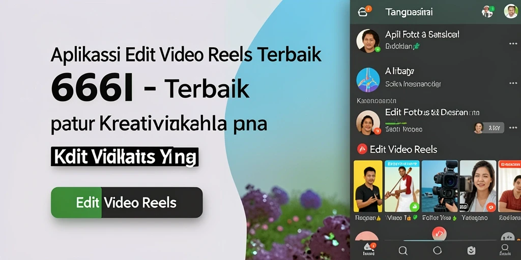 Antarmuka aplikasi 666I yang memudahkan proses editing video reels.