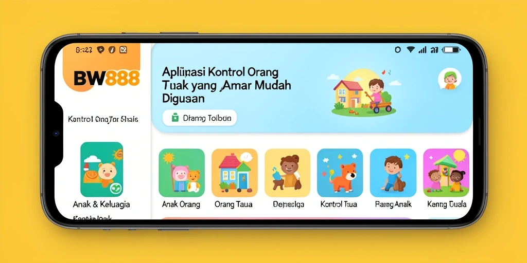 Screenshot BW888 menampilkan antarmuka intuitif untuk kontrol orang tua.