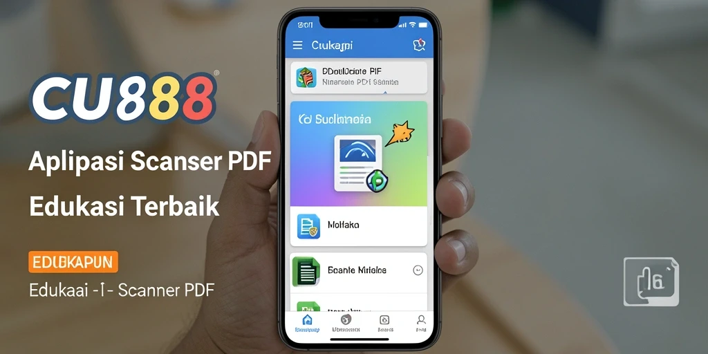 Antarmuka CU888 dengan berbagai fitur Scanner PDF yang intuitif.