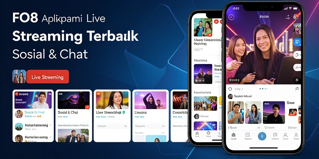 Antarmuka FO8 yang user-friendly untuk Live Streaming.