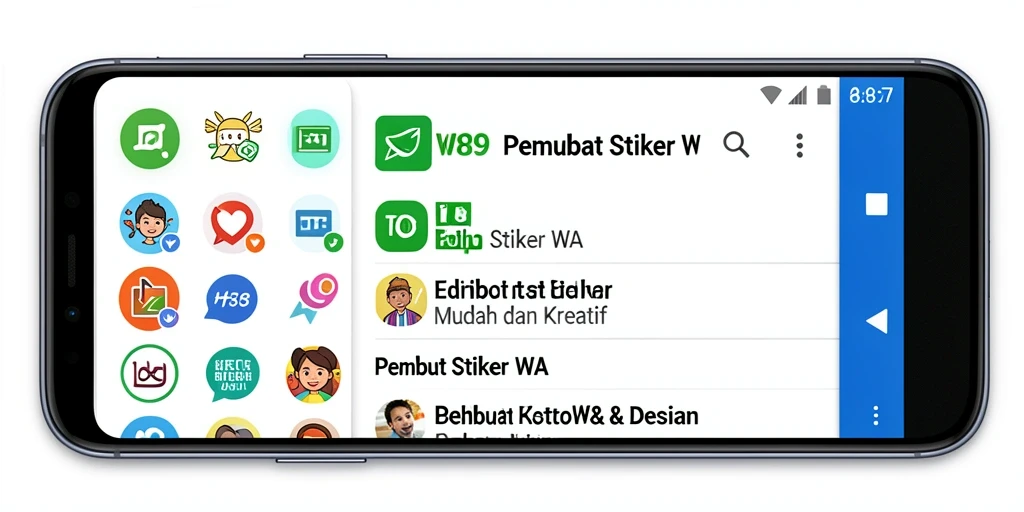 Tampilan antarmuka KA789 untuk membuat stiker yang menarik dan mudah digunakan.