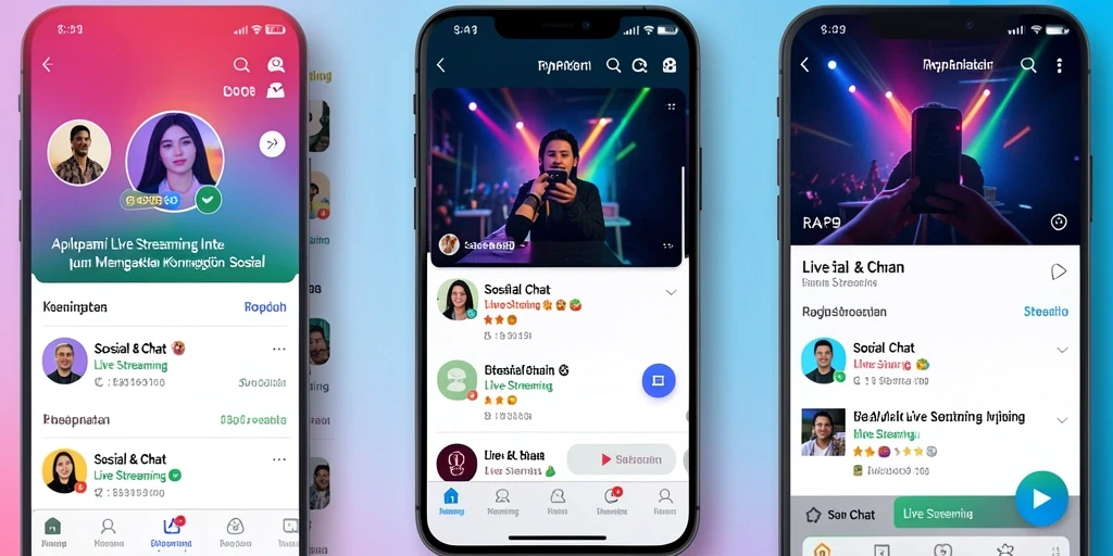 Tampilan antarmuka utama RAP89 yang menarik dan fungsional untuk Live Streaming.
