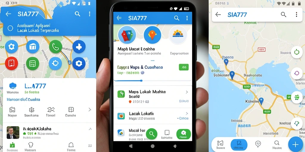 Tampilan antarmuka SIA777 yang intuitif untuk pelacakan lokasi.