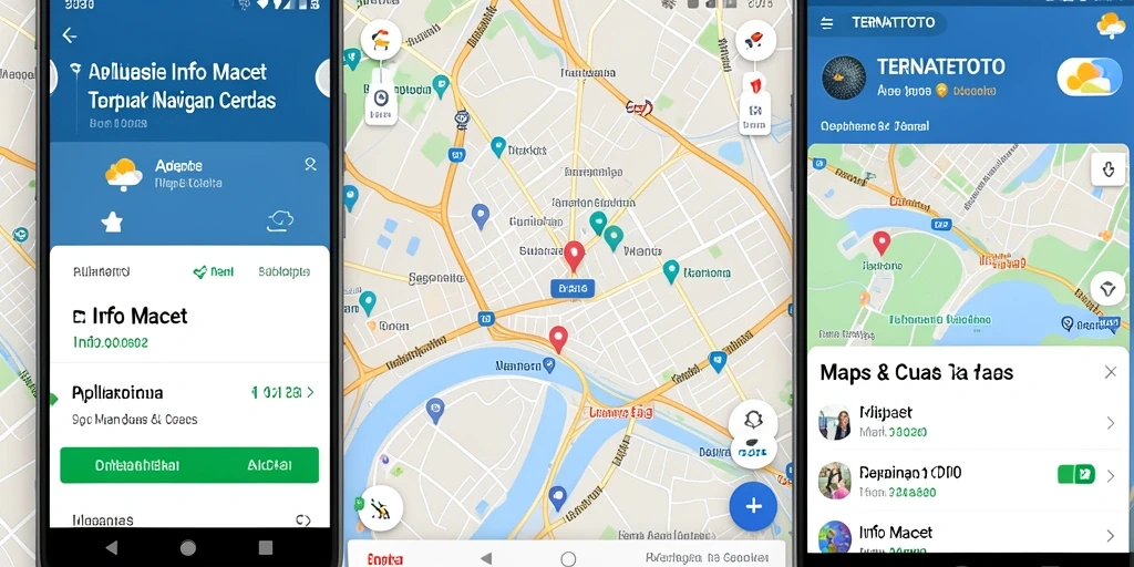 Antarmuka aplikasi TERNATETOTO menampilkan informasi lalu lintas secara real-time.
